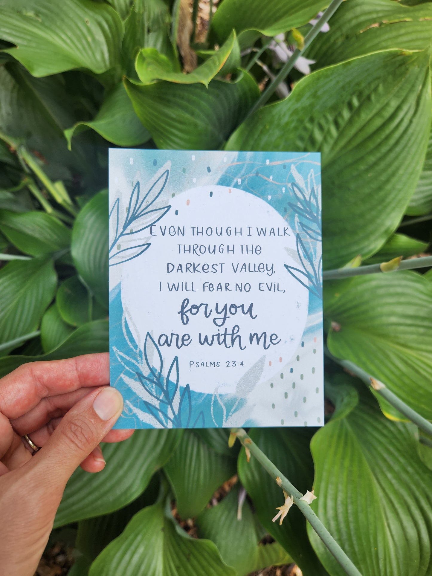 Fear No Evil | Psalm 23 Scripture Postcard | HOPE MAIL