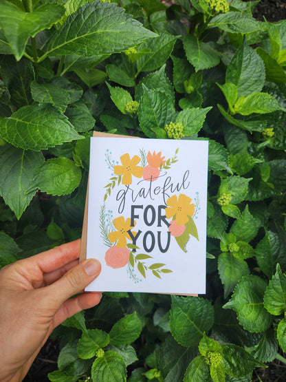Grateful for you Greeting Card | Anytime Friendship Card