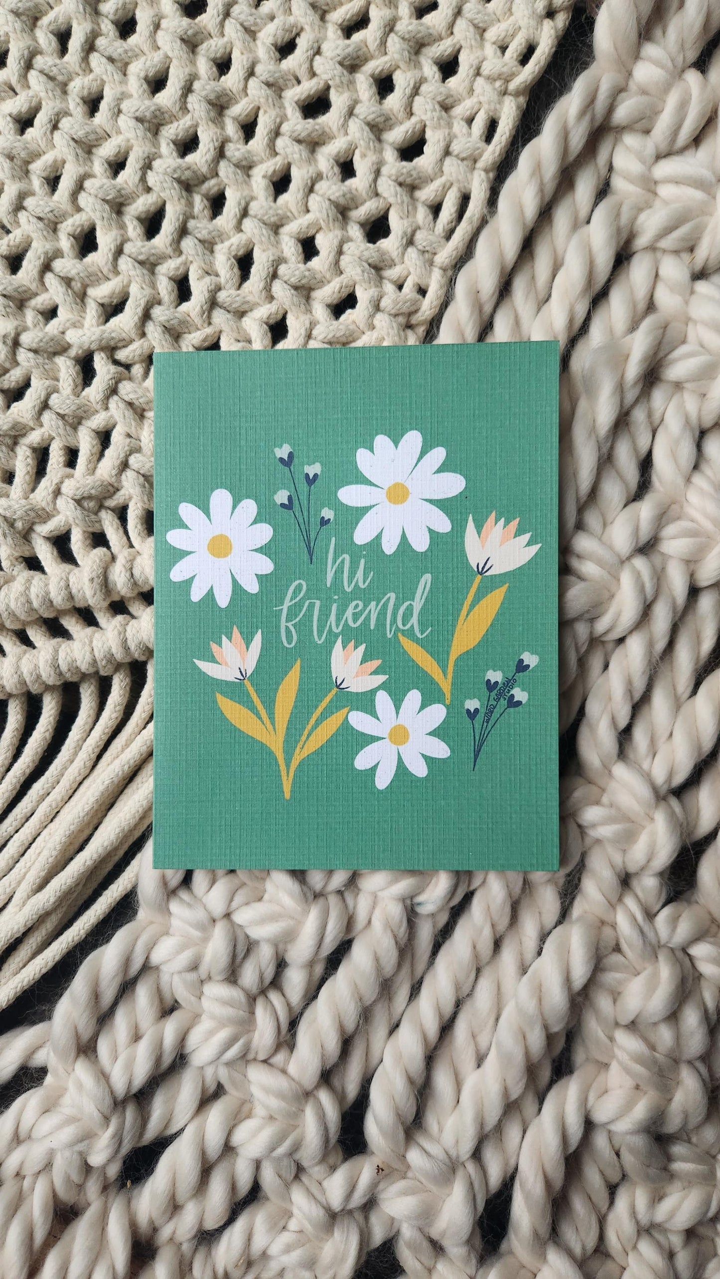 Hi Friend card | Anytime Friendship snail mail card