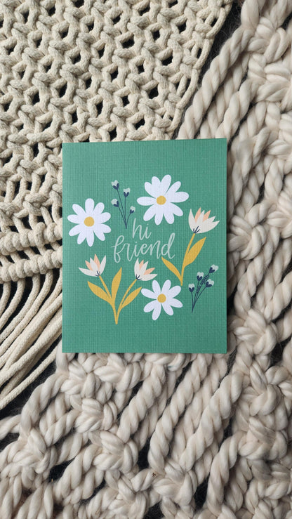 Hi Friend card | Anytime Friendship snail mail card