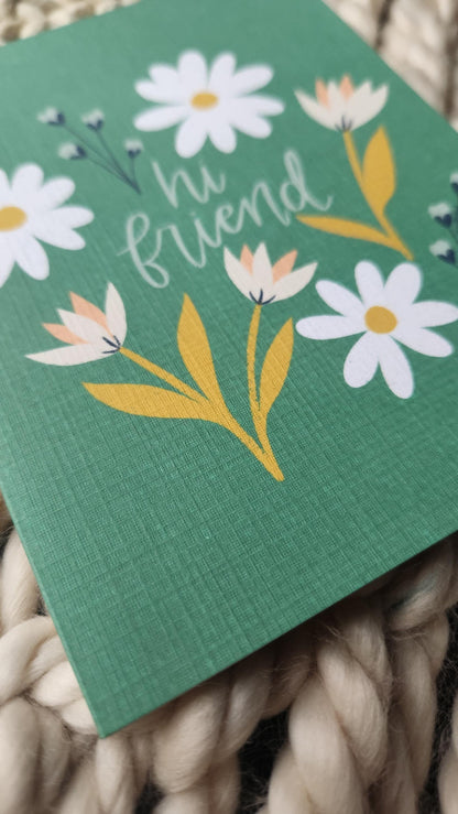 Hi Friend card | Anytime Friendship snail mail card