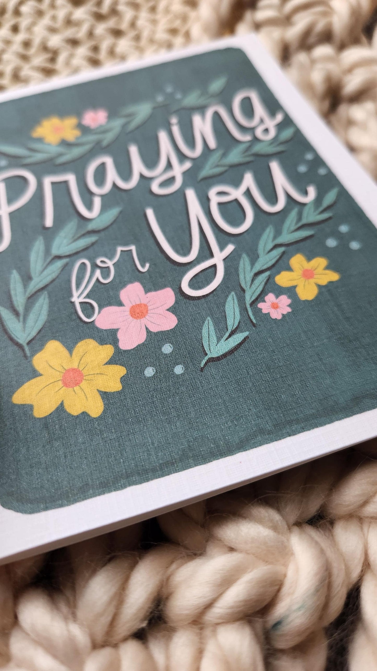 Praying for you greeting card || Encouragement, Friendship card || Christian cards